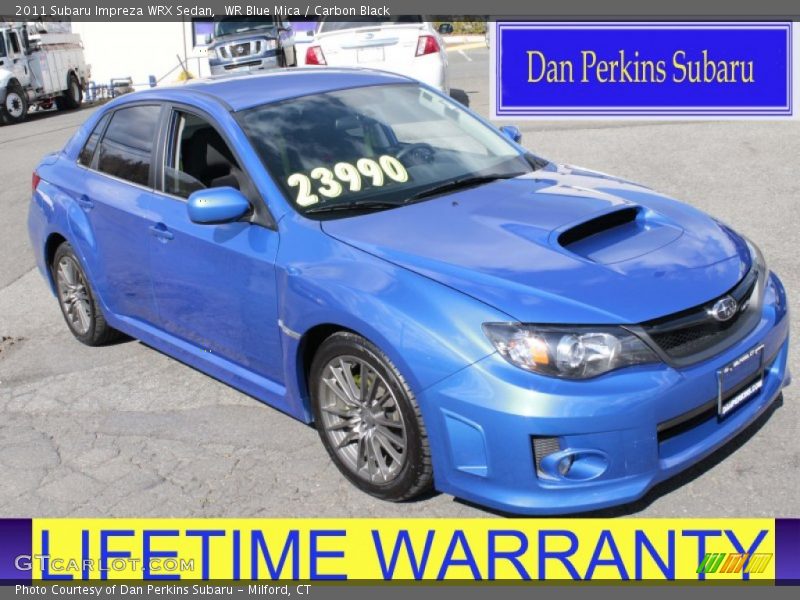 WR Blue Mica / Carbon Black 2011 Subaru Impreza WRX Sedan