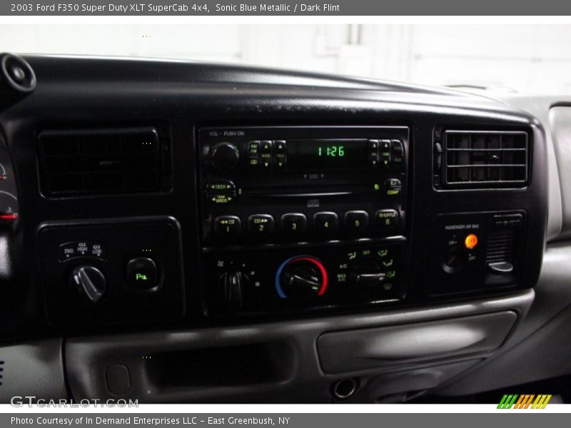 Sonic Blue Metallic / Dark Flint 2003 Ford F350 Super Duty XLT SuperCab 4x4