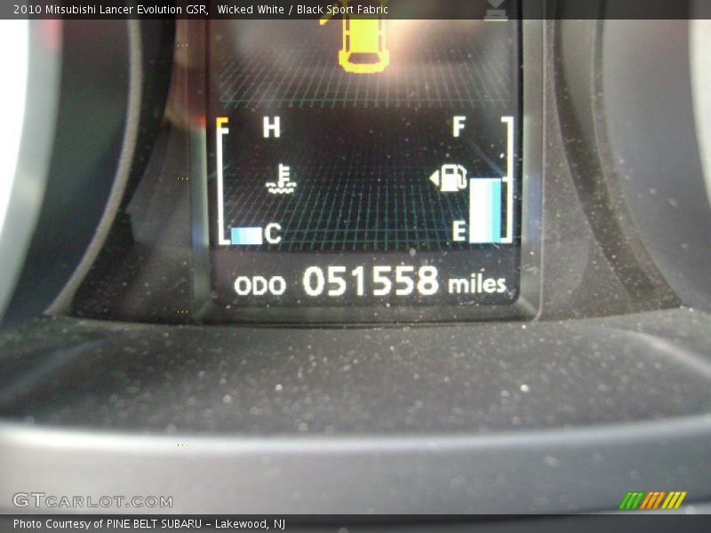 Wicked White / Black Sport Fabric 2010 Mitsubishi Lancer Evolution GSR