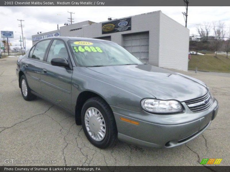 Medium Gray Metallic / Gray 2003 Chevrolet Malibu Sedan
