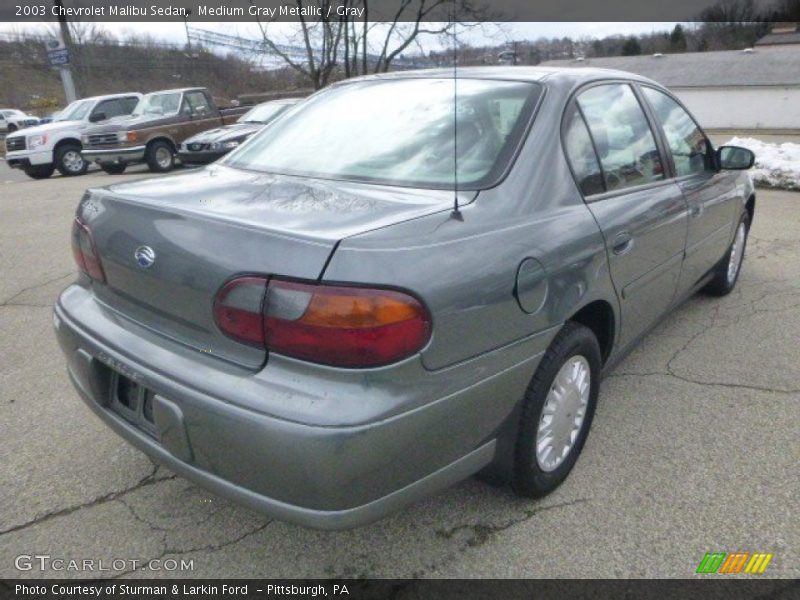 Medium Gray Metallic / Gray 2003 Chevrolet Malibu Sedan
