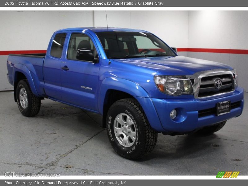 Speedway Blue Metallic / Graphite Gray 2009 Toyota Tacoma V6 TRD Access Cab 4x4