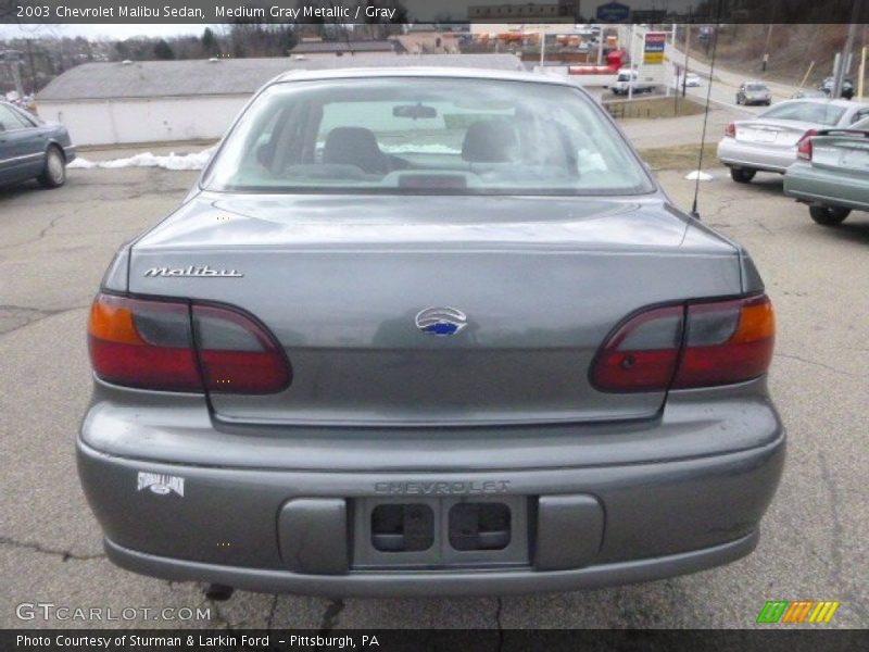 Medium Gray Metallic / Gray 2003 Chevrolet Malibu Sedan