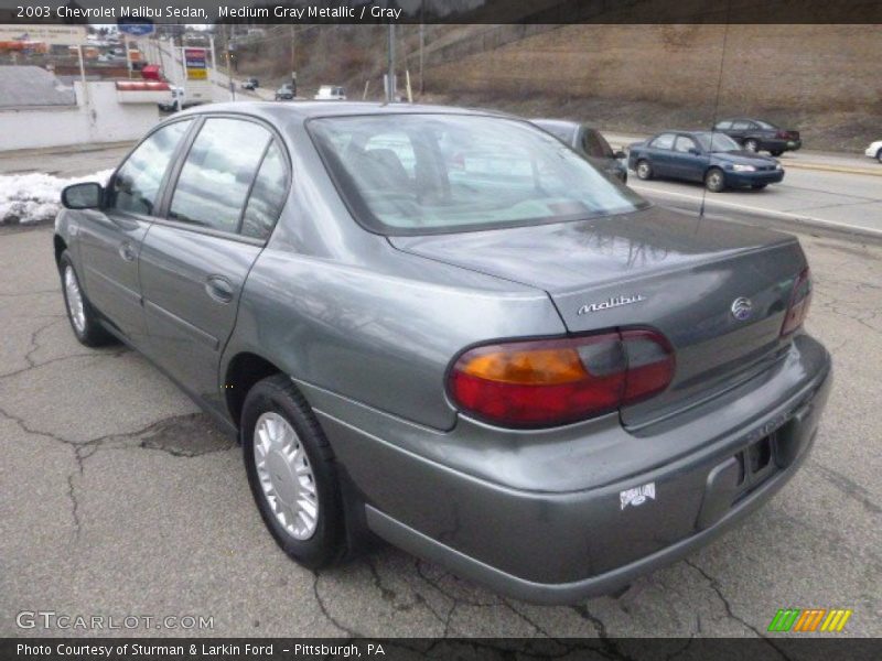 Medium Gray Metallic / Gray 2003 Chevrolet Malibu Sedan