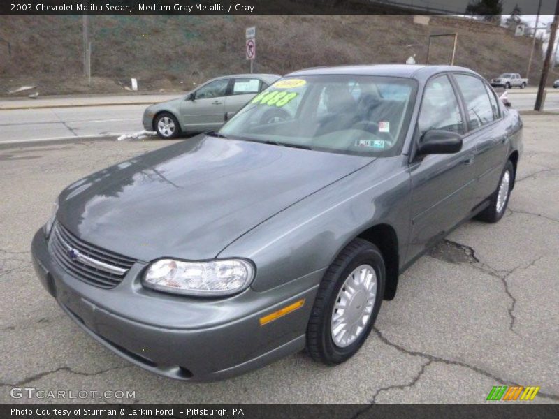 Medium Gray Metallic / Gray 2003 Chevrolet Malibu Sedan