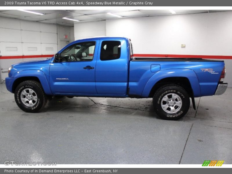 Speedway Blue Metallic / Graphite Gray 2009 Toyota Tacoma V6 TRD Access Cab 4x4