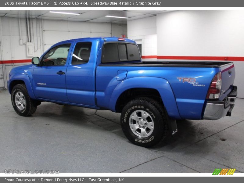 Speedway Blue Metallic / Graphite Gray 2009 Toyota Tacoma V6 TRD Access Cab 4x4
