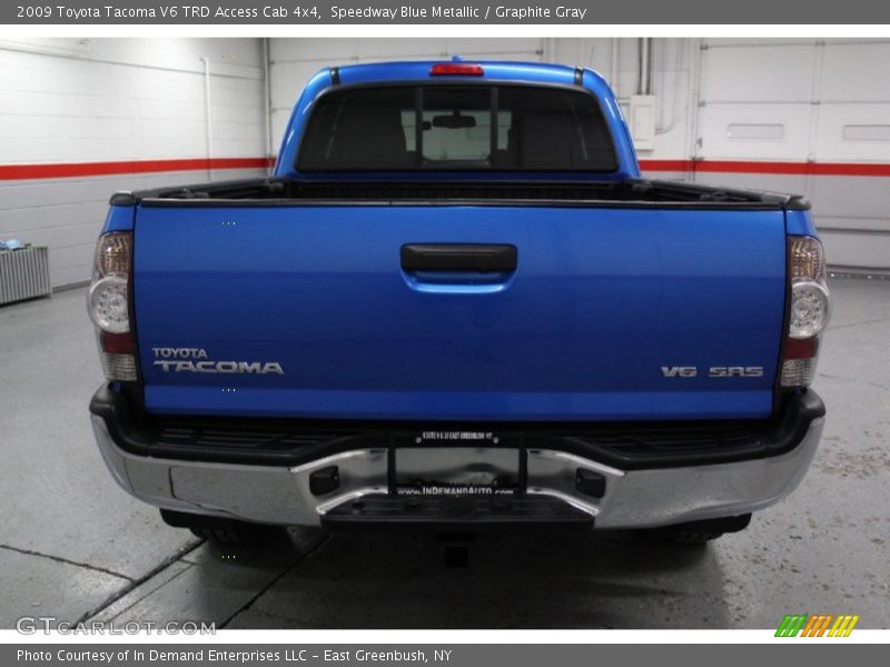 Speedway Blue Metallic / Graphite Gray 2009 Toyota Tacoma V6 TRD Access Cab 4x4