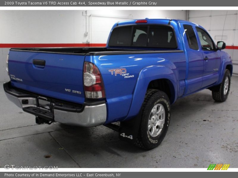 Speedway Blue Metallic / Graphite Gray 2009 Toyota Tacoma V6 TRD Access Cab 4x4