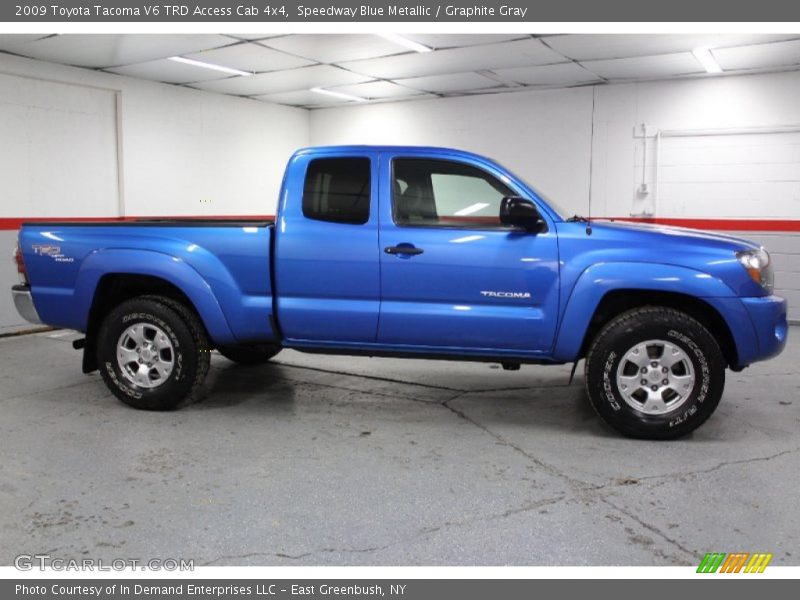 Speedway Blue Metallic / Graphite Gray 2009 Toyota Tacoma V6 TRD Access Cab 4x4