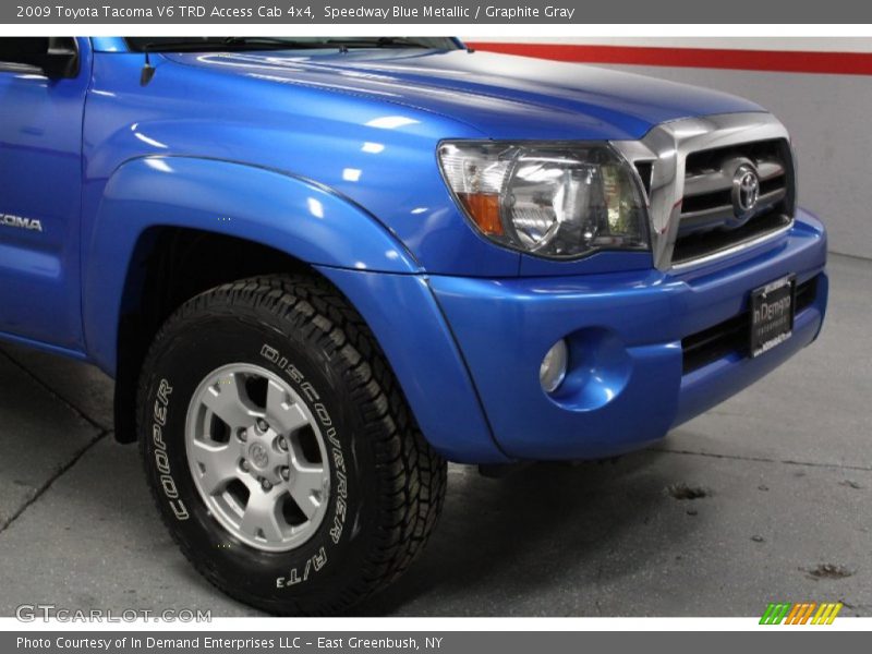 Speedway Blue Metallic / Graphite Gray 2009 Toyota Tacoma V6 TRD Access Cab 4x4