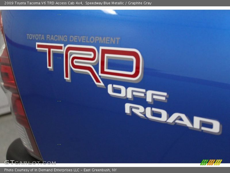 Speedway Blue Metallic / Graphite Gray 2009 Toyota Tacoma V6 TRD Access Cab 4x4