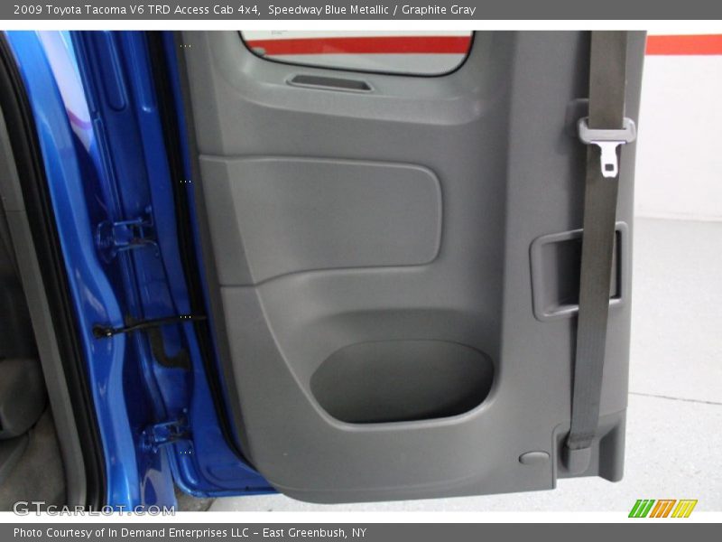 Speedway Blue Metallic / Graphite Gray 2009 Toyota Tacoma V6 TRD Access Cab 4x4