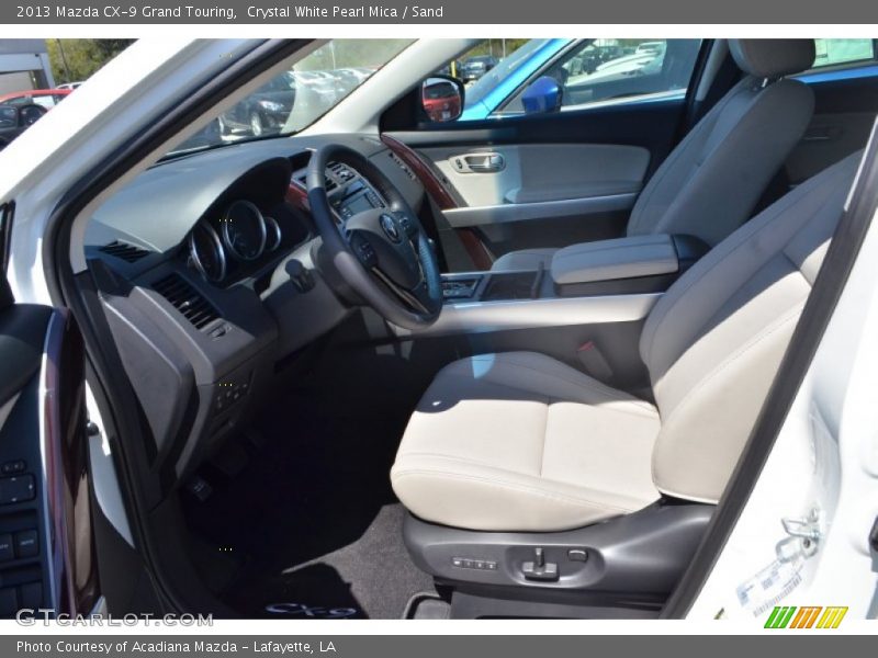 Crystal White Pearl Mica / Sand 2013 Mazda CX-9 Grand Touring