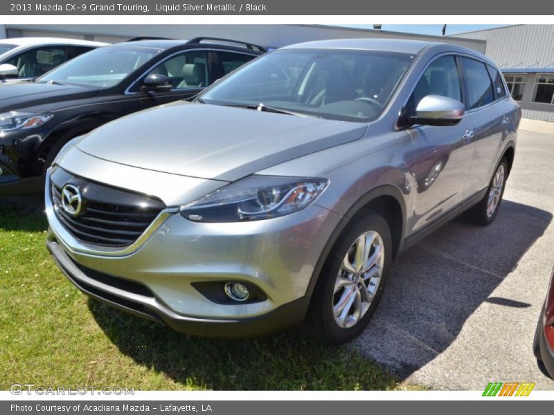 Liquid Silver Metallic / Black 2013 Mazda CX-9 Grand Touring