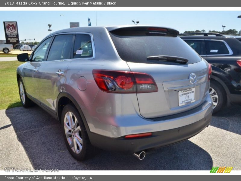 Liquid Silver Metallic / Black 2013 Mazda CX-9 Grand Touring
