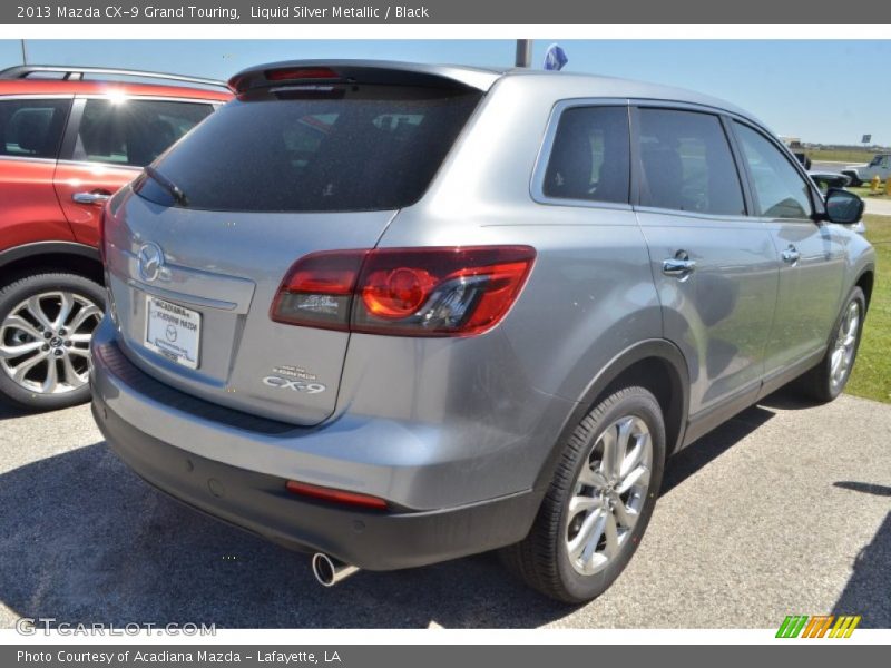Liquid Silver Metallic / Black 2013 Mazda CX-9 Grand Touring