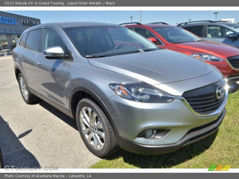 Liquid Silver Metallic / Black 2013 Mazda CX-9 Grand Touring