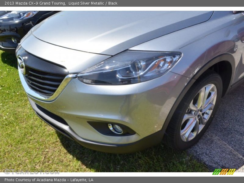 Liquid Silver Metallic / Black 2013 Mazda CX-9 Grand Touring