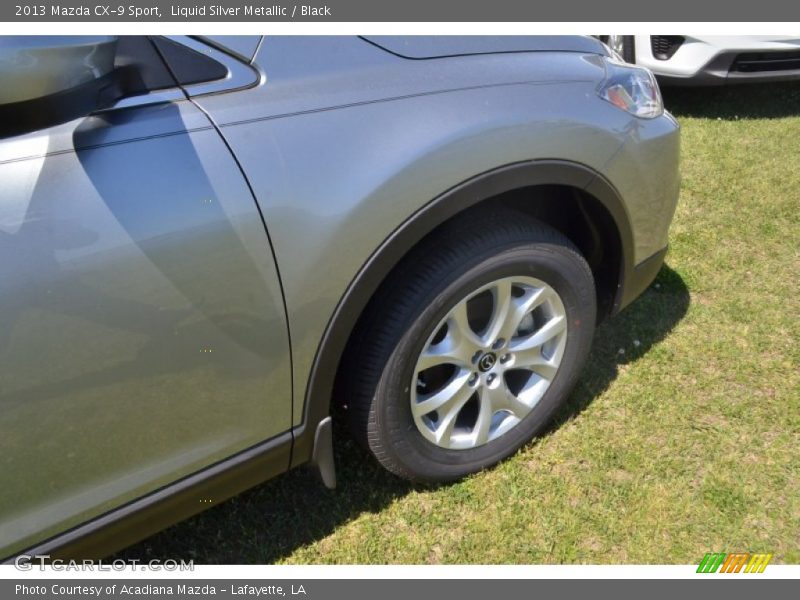 Liquid Silver Metallic / Black 2013 Mazda CX-9 Sport