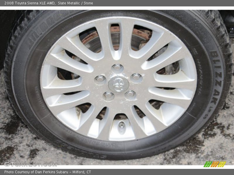 Slate Metallic / Stone 2008 Toyota Sienna XLE AWD