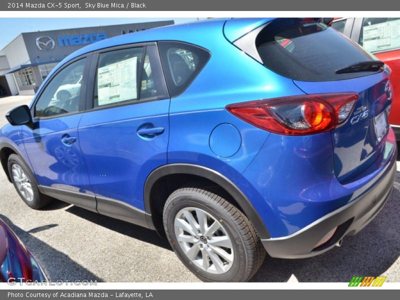 Sky Blue Mica / Black 2014 Mazda CX-5 Sport