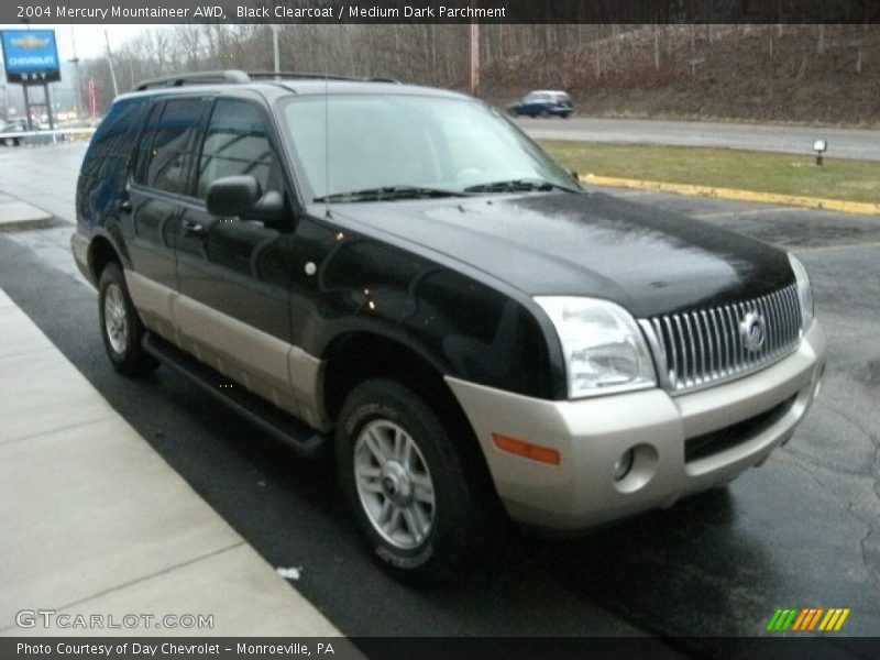 Black Clearcoat / Medium Dark Parchment 2004 Mercury Mountaineer AWD