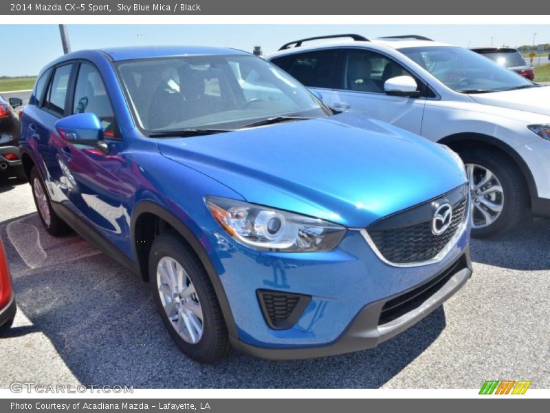 Sky Blue Mica / Black 2014 Mazda CX-5 Sport