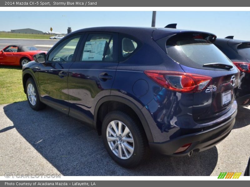 Stormy Blue Mica / Sand 2014 Mazda CX-5 Sport