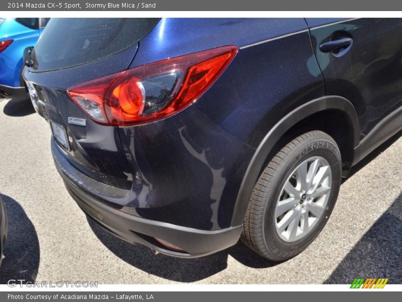 Stormy Blue Mica / Sand 2014 Mazda CX-5 Sport