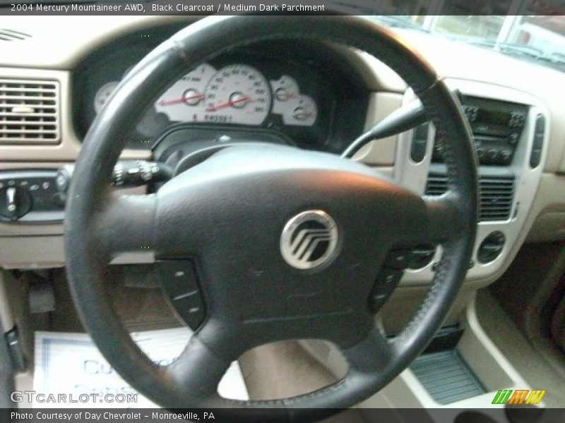 Black Clearcoat / Medium Dark Parchment 2004 Mercury Mountaineer AWD