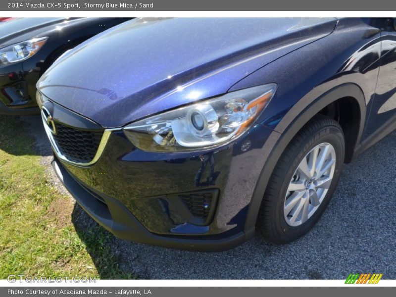 Stormy Blue Mica / Sand 2014 Mazda CX-5 Sport