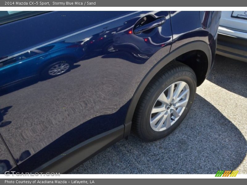 Stormy Blue Mica / Sand 2014 Mazda CX-5 Sport