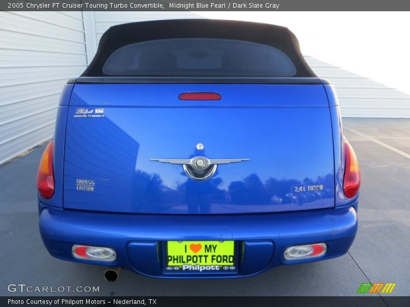 Midnight Blue Pearl / Dark Slate Gray 2005 Chrysler PT Cruiser Touring Turbo Convertible