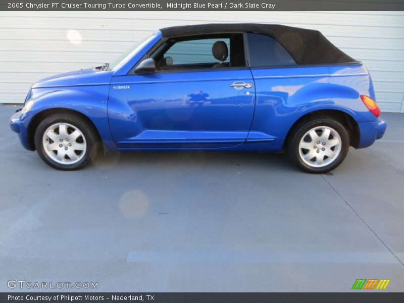 Midnight Blue Pearl / Dark Slate Gray 2005 Chrysler PT Cruiser Touring Turbo Convertible