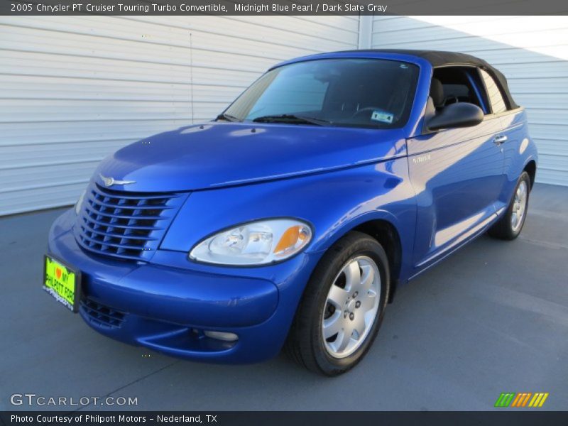 Midnight Blue Pearl / Dark Slate Gray 2005 Chrysler PT Cruiser Touring Turbo Convertible