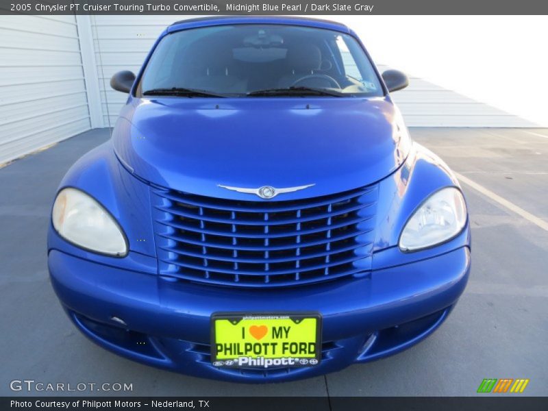 Midnight Blue Pearl / Dark Slate Gray 2005 Chrysler PT Cruiser Touring Turbo Convertible
