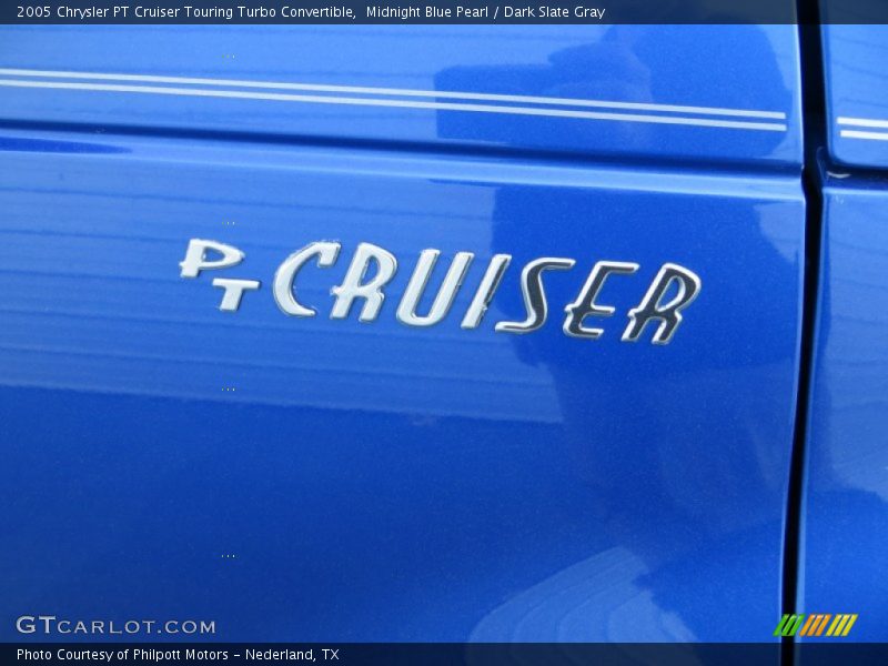 Midnight Blue Pearl / Dark Slate Gray 2005 Chrysler PT Cruiser Touring Turbo Convertible
