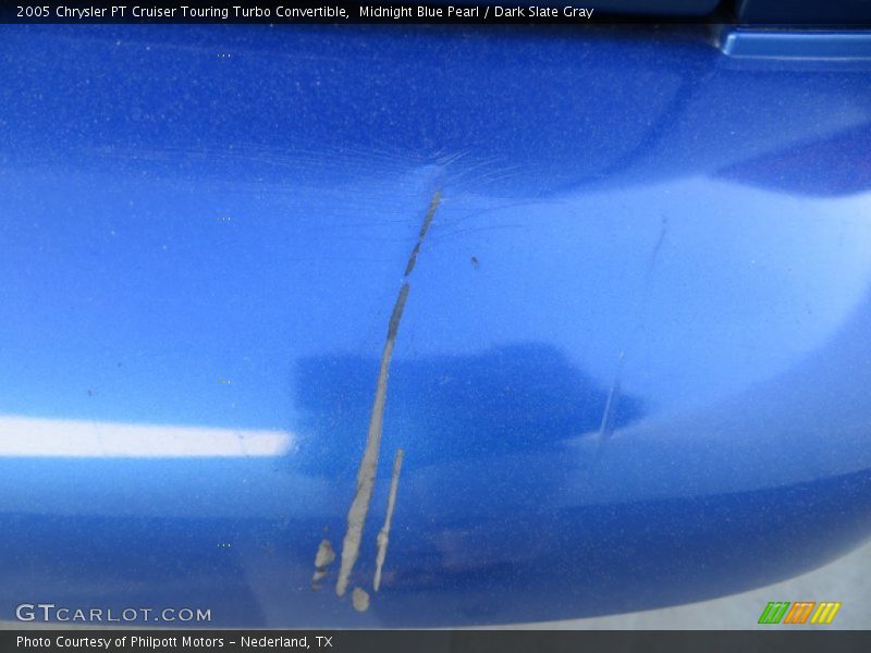 Midnight Blue Pearl / Dark Slate Gray 2005 Chrysler PT Cruiser Touring Turbo Convertible