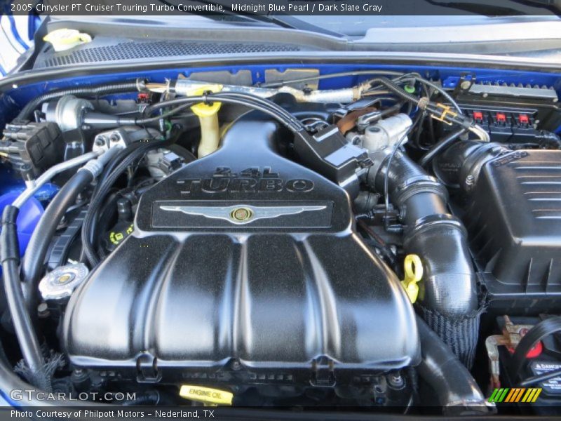 Midnight Blue Pearl / Dark Slate Gray 2005 Chrysler PT Cruiser Touring Turbo Convertible