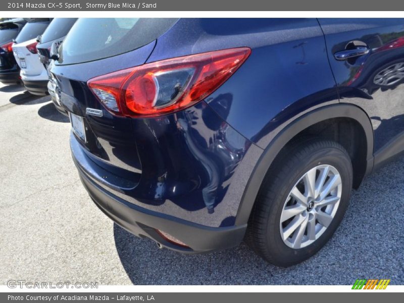 Stormy Blue Mica / Sand 2014 Mazda CX-5 Sport