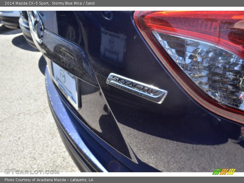 Stormy Blue Mica / Sand 2014 Mazda CX-5 Sport