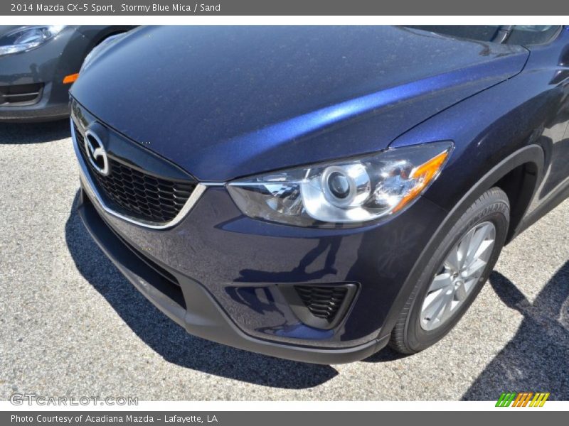 Stormy Blue Mica / Sand 2014 Mazda CX-5 Sport