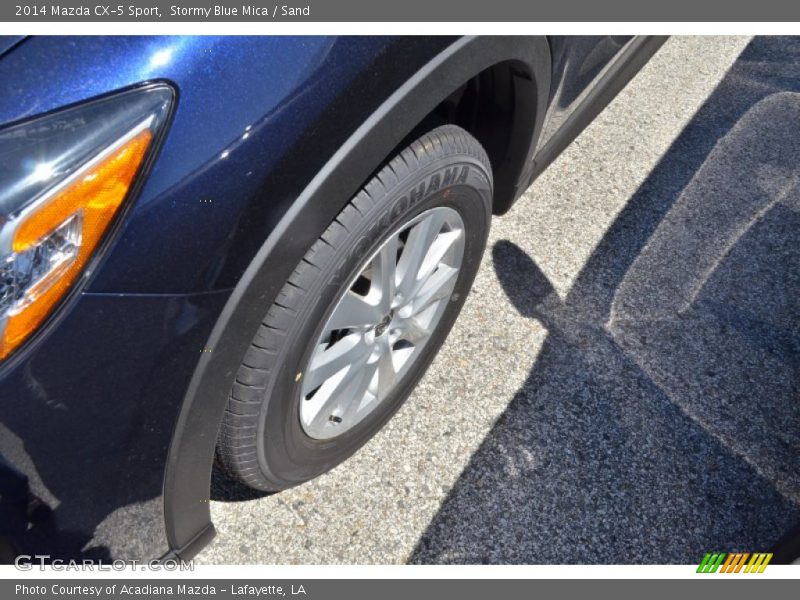 Stormy Blue Mica / Sand 2014 Mazda CX-5 Sport
