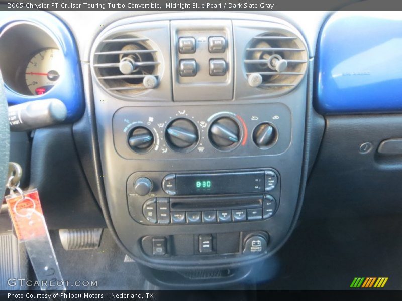 Midnight Blue Pearl / Dark Slate Gray 2005 Chrysler PT Cruiser Touring Turbo Convertible