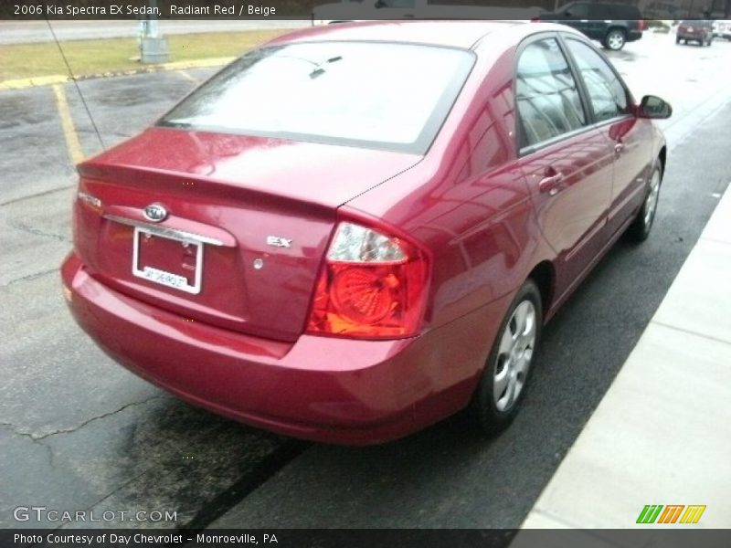 Radiant Red / Beige 2006 Kia Spectra EX Sedan