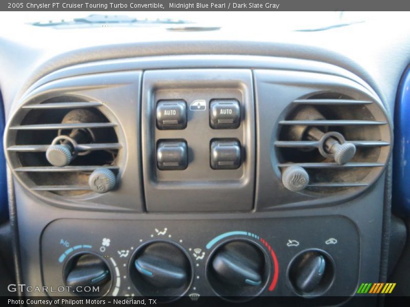 Midnight Blue Pearl / Dark Slate Gray 2005 Chrysler PT Cruiser Touring Turbo Convertible