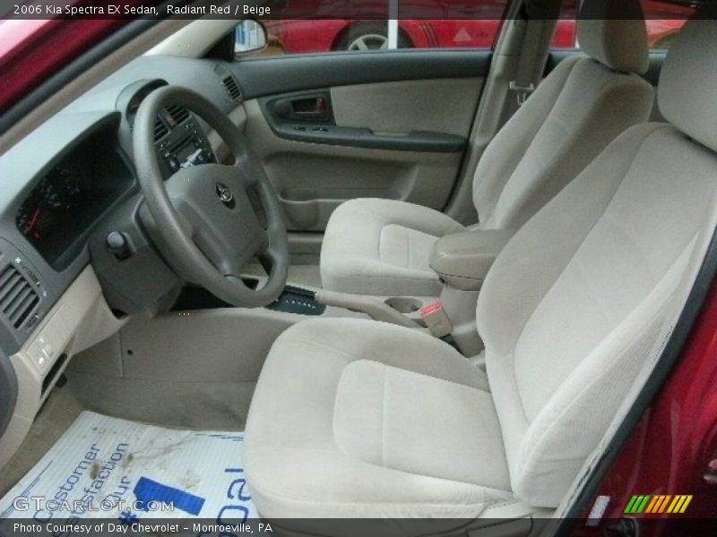 Radiant Red / Beige 2006 Kia Spectra EX Sedan