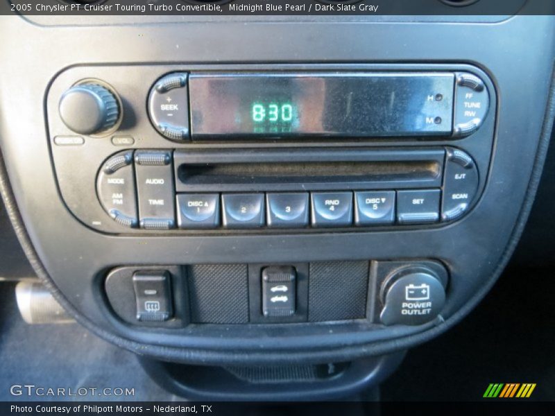 Midnight Blue Pearl / Dark Slate Gray 2005 Chrysler PT Cruiser Touring Turbo Convertible