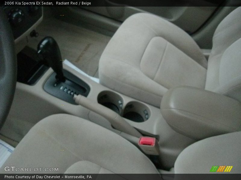 Radiant Red / Beige 2006 Kia Spectra EX Sedan
